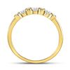 Image 4 : Diamond Bezel Stackable Band Ring 1/4 Cttw 10kt Yellow Gold