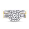 Image 2 : Diamond Bridal Wedding Ring Band Set 1 Cttw 10kt Yellow Gold