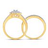 Image 3 : Diamond Bridal Wedding Ring Band Set 1 Cttw 10kt Yellow Gold