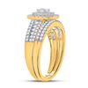 Image 4 : Diamond Bridal Wedding Ring Band Set 1 Cttw 10kt Yellow Gold