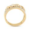 Image 3 : Diamond Twist Scroll Band Ring 1/4 Cttw 10kt Yellow Gold