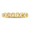 Image 2 : Diamond Flower Petal Stackable Band Ring 1/6 Cttw 10kt Yellow Gold