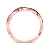 Image 4 : Brown Diamond Twist Band Ring 1/5 Cttw 10kt Rose Gold