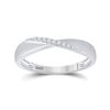 Image 1 : Diamond Band Ring 1/20 Cttw Sterling Silver