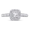 Image 2 : Princess Diamond Solitaire Bridal Wedding Engagement Ring 1 Cttw 14kt White Gold