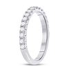 Image 3 : Diamond Wedding Machine-Set Band 1/2 Cttw 14kt White Gold