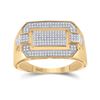 Image 1 : Mens Diamond Fashion Ring 1/3 Cttw 10kt Yellow Gold