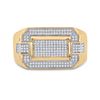 Image 2 : Mens Diamond Fashion Ring 1/3 Cttw 10kt Yellow Gold