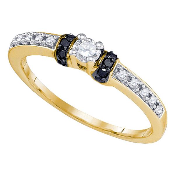 Diamond Solitaire Bridal Wedding Engagement Ring 1/4 Cttw 10kt Yellow Gold