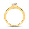 Image 4 : Diamond Solitaire Bridal Wedding Engagement Ring 1/4 Cttw 14kt Yellow Gold