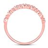 Image 4 : Diamond Stackable Band Ring 1/10 Cttw 10kt Rose Gold