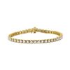 Image 1 : Diamond Studded Tennis Bracelet 1-1/2 Cttw 14kt Yellow Gold