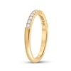 Image 4 : Diamond Wedding Single Row Band 1/4 Cttw 14kt Yellow Gold