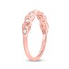 Image 3 : Diamond Band Ring 1/10 Cttw 10kt Rose Gold