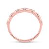Image 4 : Diamond Band Ring 1/10 Cttw 10kt Rose Gold