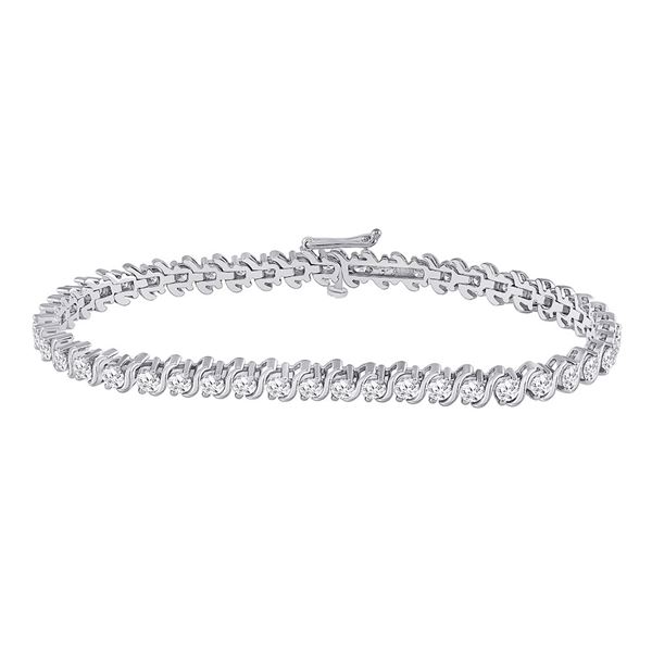 Diamond Classic Tennis Bracelet 4 Cttw 14kt White Gold