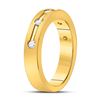 Image 3 : Diamond Wedding Band 1/4 Cttw 14kt Yellow Gold