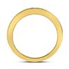 Image 4 : Diamond Wedding Band 1/4 Cttw 14kt Yellow Gold