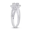 Image 3 : Baguette Diamond Square Ring 3/4 Cttw 14kt White Gold