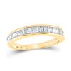 Image 1 : Baguette Diamond Wedding Band 1/2 Cttw 10kt Yellow Gold