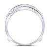 Image 4 : Diamond Ring Guard Wrap Solitaire Enhancer 1/4 Cttw 14kt White Gold