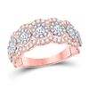 Image 1 : Diamond Anniversary Band Ring 1-1/2 Cttw 14kt Rose Gold