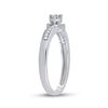 Image 4 : Diamond Solitaire Promise Ring 1/20 Cttw Sterling Silver