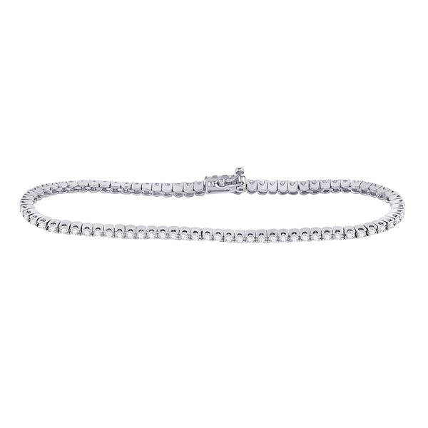 Diamond Classic Tennis Bracelet 2 Cttw 14kt White Gold