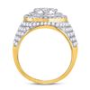 Image 4 : Mens Diamond Statement Cluster Ring 2-1/2 Cttw 10kt Yellow Gold