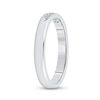 Image 4 : Diamond Wedding Single Row Band 1/8 Cttw 14kt White Gold