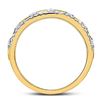 Image 4 : Diamond Triangle Band Ring 1/3 Cttw 14kt Yellow Gold