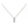 Image 2 : 1.4 ctw Cushion Cut Diamond Designer Necklace 18K Rose Gold - REF-181X2A