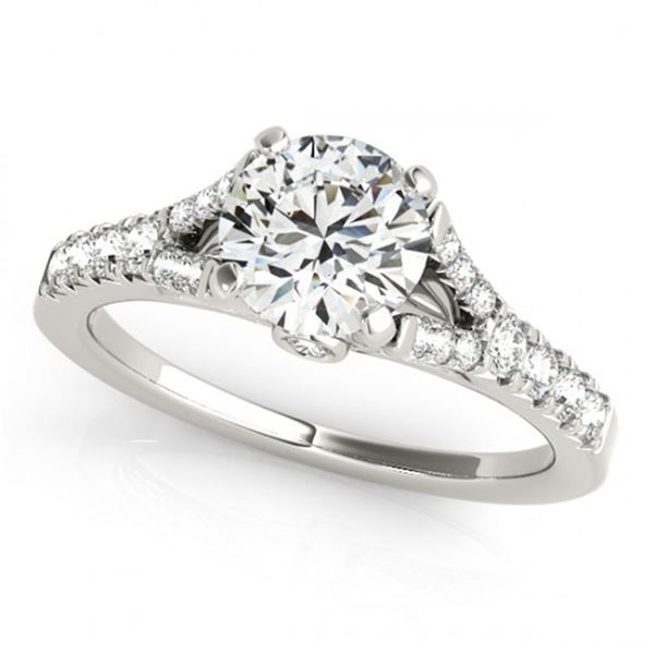 1 ctw Certified VS/SI Diamond Ring 18k White Gold - REF-101G5W