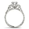 Image 2 : 0.75 ctw VS/SI Diamond 3 Stone Ring 18k White Gold - REF-92H8R