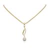 Image 1 : 0.81 ctw Diamond Necklace 18K Yellow Gold - REF-95X8A