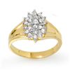 Image 1 : 0.25 ctw Certified VS/SI Diamond Ring 10k Yellow Gold - REF-18X5A