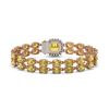 Image 3 : 14.21 ctw Citrine & Diamond Bracelet 14K Rose Gold - REF-178K2Y