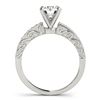 Image 2 : 0.5 ctw Certified VS/SI Diamond Micro Pave Ring 18k White Gold - REF-54H3R