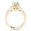 Image 2 : 0.75 ctw Certified VS/SI Diamond Solitaire Ring 14k Yellow Gold - REF-53F2M