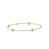 1.25 ctw Diamond Station Bracelet 18K Yellow Gold - REF-205A3N