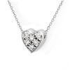 0.20 ctw Certified VS/SI Diamond Necklace 18k White Gold - REF-28W6H
