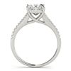 Image 2 : 0.81 ctw Certified VS/SI Princess Diamond Ring 18k White Gold - REF-90X8A