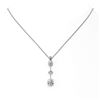 Image 2 : 1.16 ctw Diamond Designer Necklace 18K White Gold - REF-163G3W