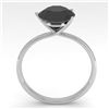 Image 2 : 2.0 ctw Black Certified Diamond Engagment Ring Martini 18k White Gold - REF-66M2G