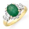 Image 1 : 2.01 ctw Emerald & Diamond Ring 14k Yellow Gold - REF-80W2H