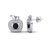 Image 2 : 0.64 ctw VS/SI Diamond Certified Micro Pave Earrings 18k White Gold - REF-37H5R