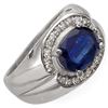 Image 2 : 3.33 ctw Kaynite & Diamond Ring 10k White Gold - REF-96W4H