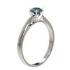 Image 3 : 0.56 ctw Certified Intense Blue Diamond Engagment Ring 10k White Gold - REF-41X2A