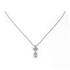 Image 2 : 1.4 ctw Pear Cut Diamond Designer Necklace 18K White Gold - REF-181N2F