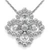 Image 1 : 2.5 ctw Pear Cut Diamond Designer Necklace 18K White Gold - REF-243R3K